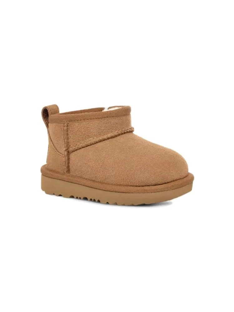 Кроссовки (TD) UGG Classic Ultra Mini 'Chestnut' — изображение 3 из 4, коричневый