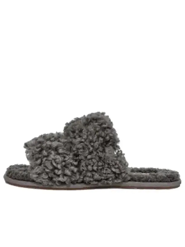 Тапочки макси кудрявый scuffetta Ugg — изображение 1 из 1, серый