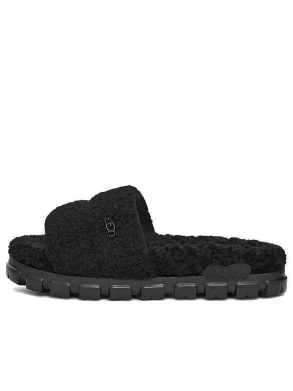 Тапочки cozetta curly slide 'black' Ugg — изображение 1 из 4, черный