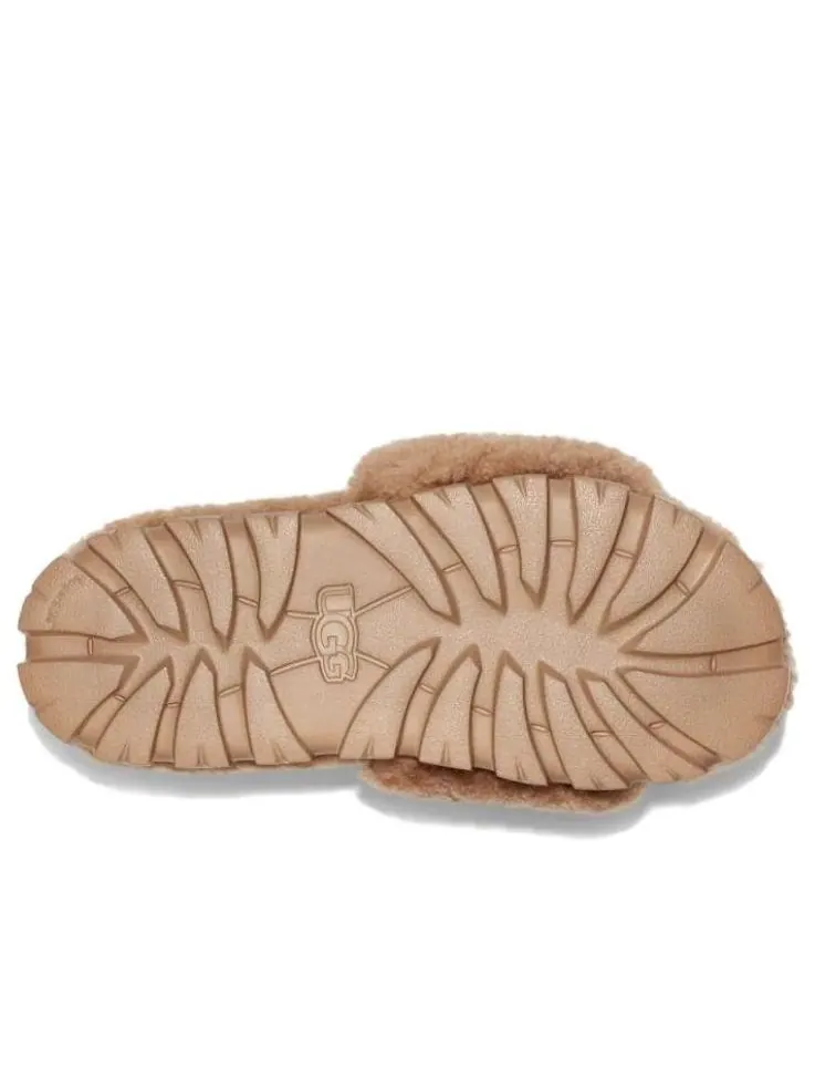 (WMNS) UGG Cozetta Curly Slide 'Chestnut' — изображение 6 из 6, орех