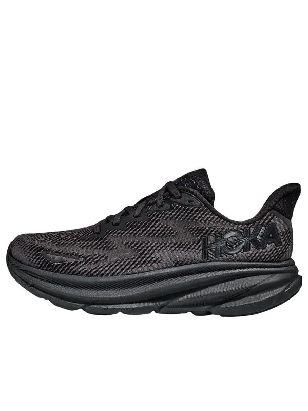 Кроссовки clifton 9 wide 'triple black' Hoka One One — изображение 1 из 4, черный/черный