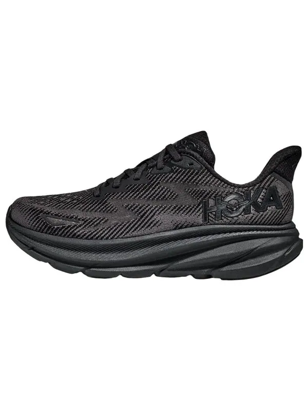 Кроссовки clifton 9 wide 'triple black' Hoka One One — изображение 2 из 4, черный/черный