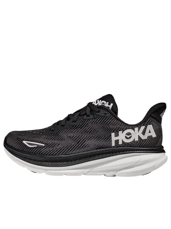 Кроссовки clifton 9 2e wide 'black white' Hoka One One — изображение 1 из 4, черный/белый
