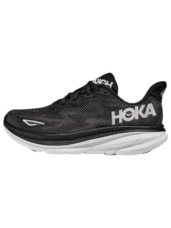 Кроссовки clifton 9 2e wide 'black white' Hoka One One — изображение 2 из 4, черный/белый