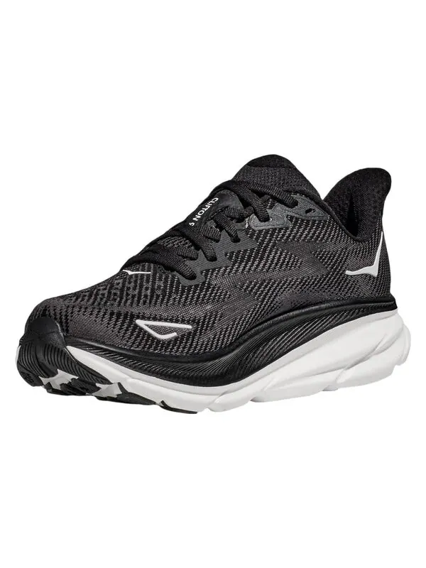 Кроссовки clifton 9 2e wide 'black white' Hoka One One — изображение 3 из 4, черный/белый