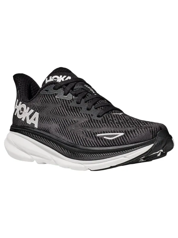 Кроссовки clifton 9 2e wide 'black white' Hoka One One — изображение 4 из 4, черный/белый