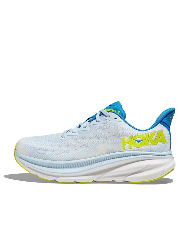 Кроссовки clifton 9 wide 'ice blue evening primrose' Hoka One One — изображение 1 из 4, синий