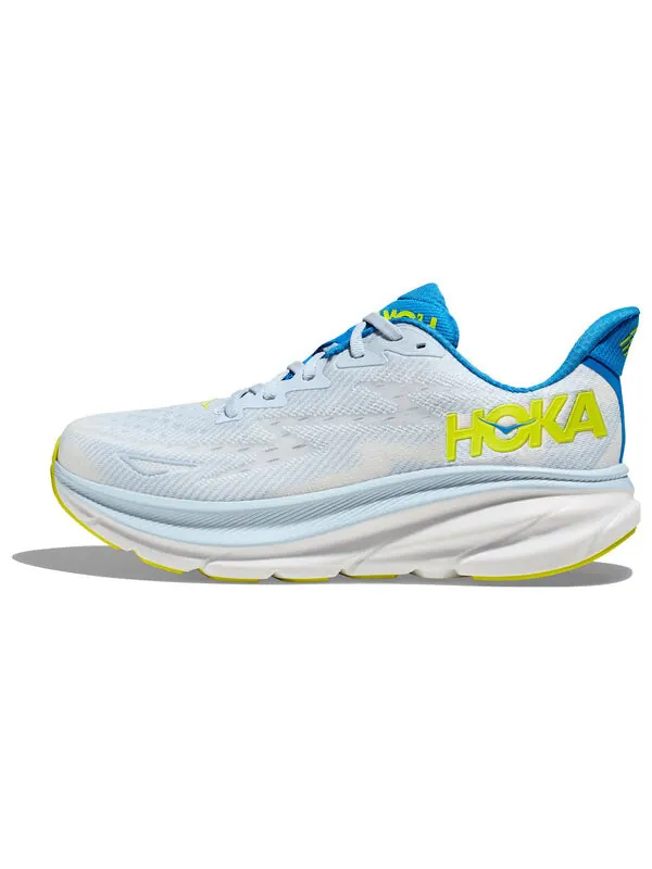 Кроссовки clifton 9 wide 'ice blue evening primrose' Hoka One One — изображение 2 из 4, синий