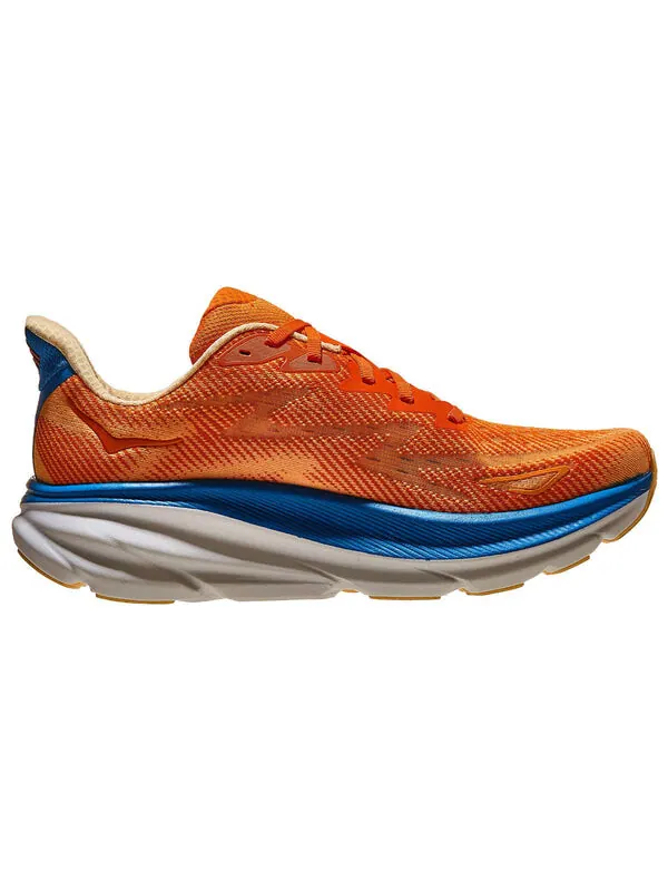 Кроссовки clifton 9 2e wide 'vibrant orange impala' Hoka One One — изображение 3 из 4, оранжевый