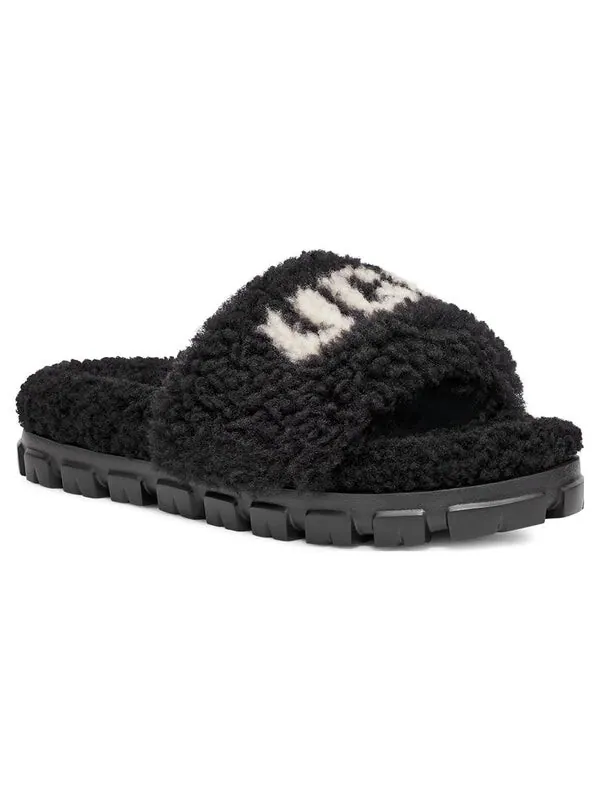 Тапочки cozetta curly graphic 'black' Ugg — изображение 3 из 4, черный
