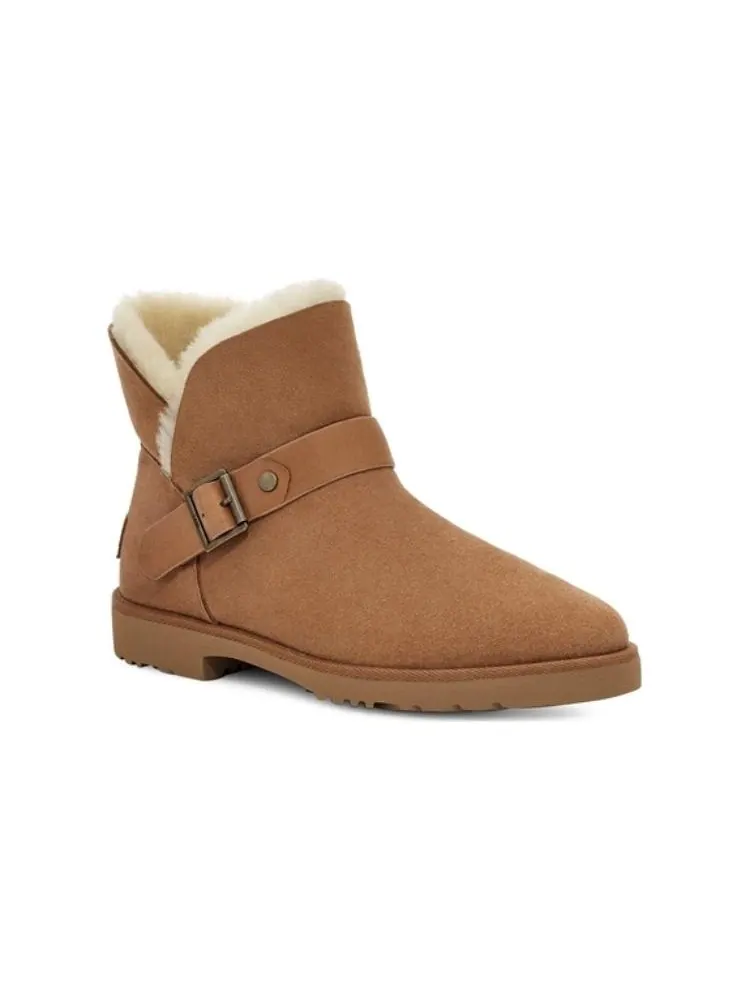 Ботинки зимние UGG WMNS Romely Short Buckle Boot — изображение 4 из 7, коричневый