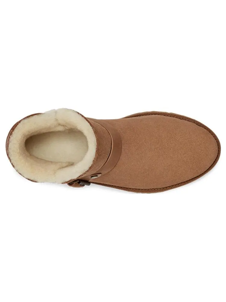 Ботинки зимние UGG WMNS Romely Short Buckle Boot — изображение 5 из 7, коричневый