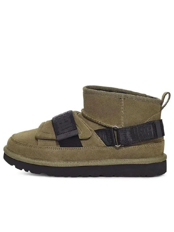 Кроссовки classic ultra mini hybrid 'olive' Ugg — изображение 1 из 4, оливковый зеленый