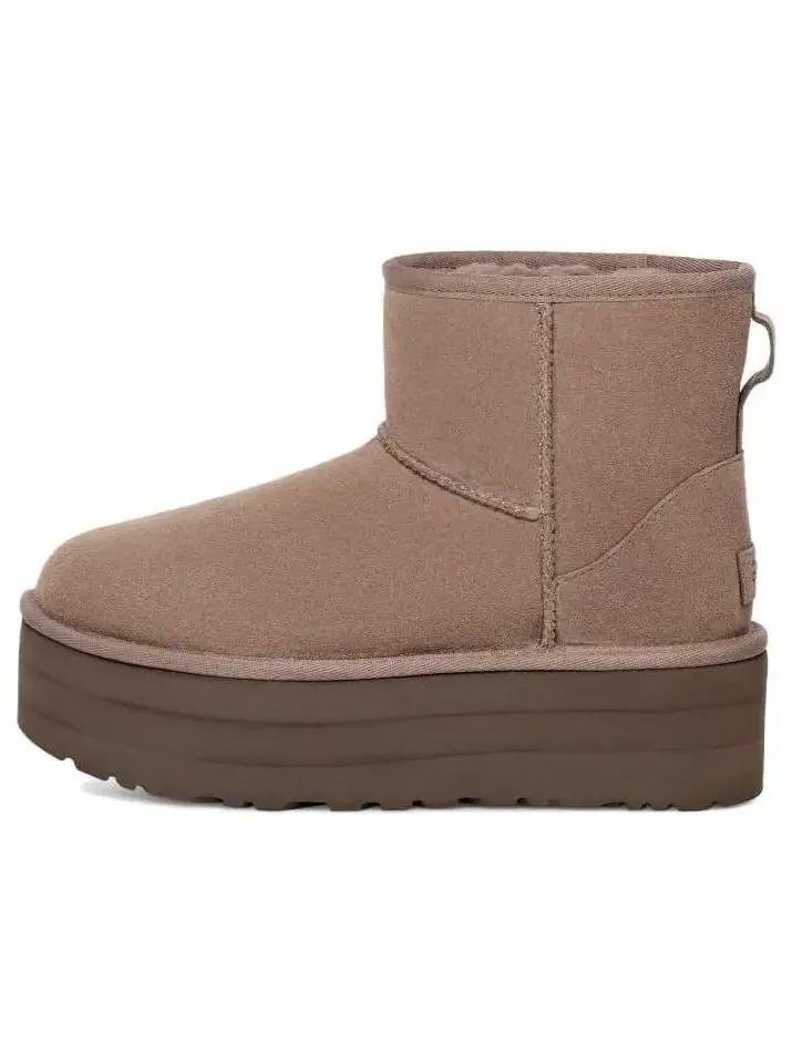 Угги UGG Classic Mini Platform — изображение 1 из 5, бежевый