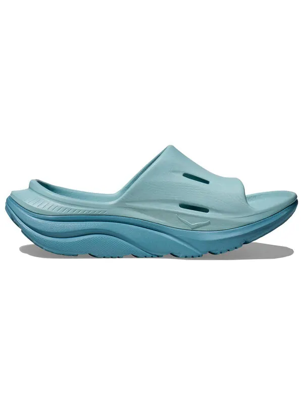 Тапочки ora recovery slide 3 'cloud blue' Hoka One One — изображение 3 из 4, синий/синий
