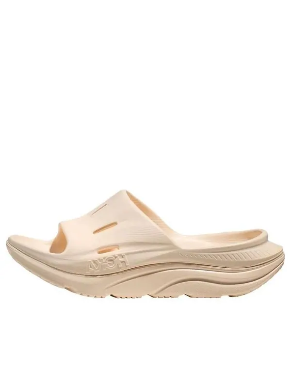 Тапочки ora recovery slide 3 'beige' Hoka One One — изображение 1 из 4, бежевый