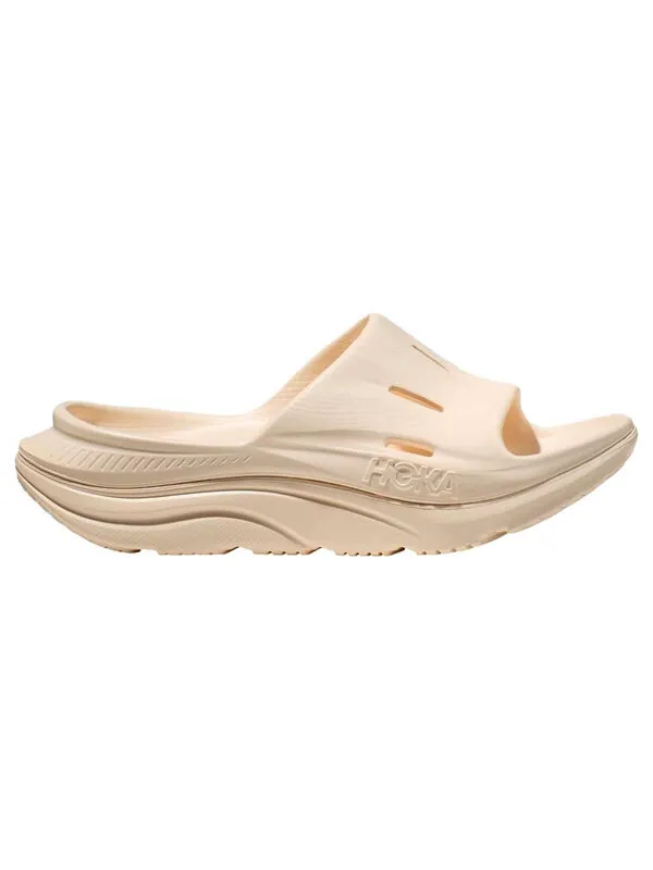 Тапочки ora recovery slide 3 'beige' Hoka One One — изображение 2 из 4, бежевый