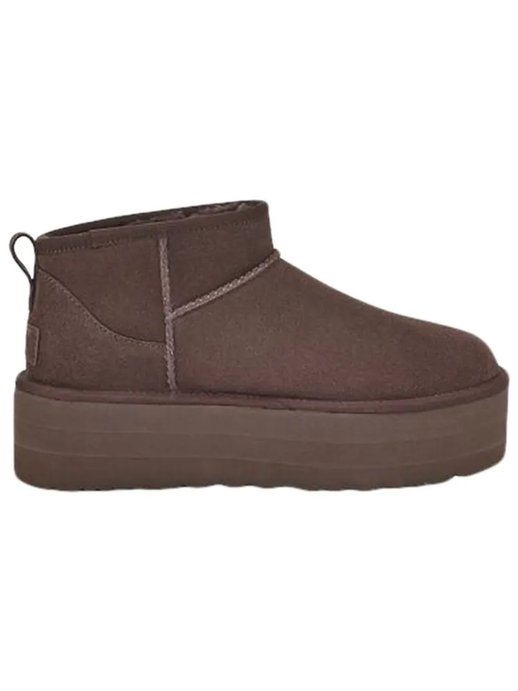 Женские сапоги UGG Classic Ultra Mini на платформе — изображение 2 из 5, коричневый