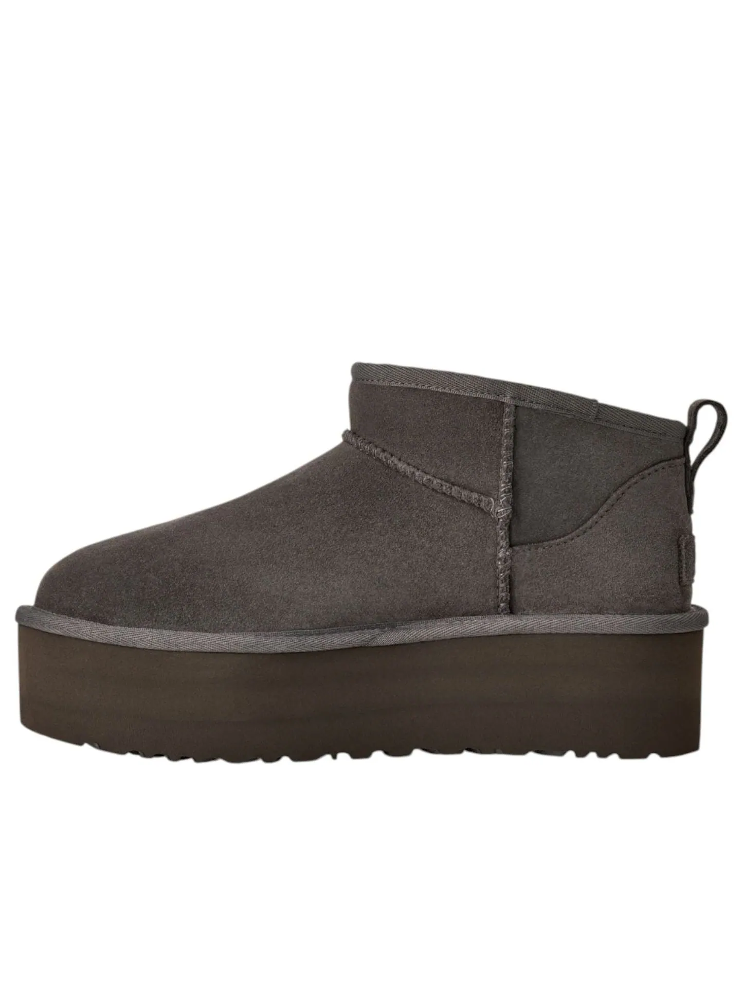 (WMNS) Классические ультраминиатюрные ботинки UGG на платформе — изображение 1 из 5, темно-серый серый