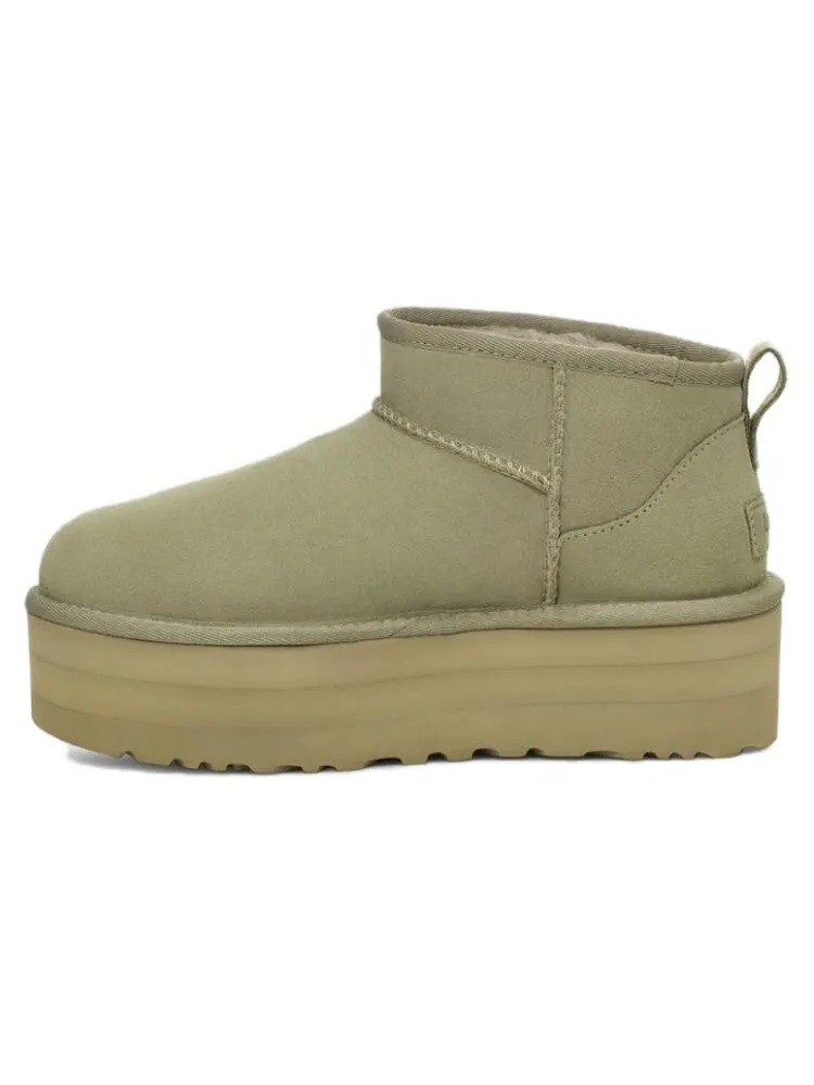 Ботинки женские UGG Shaded Clover на платформе — изображение 1 из 5, зеленый