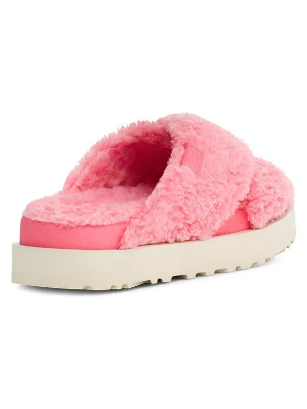 Сандалии пушистый сахарный крест Ugg — изображение 4 из 4, розовый