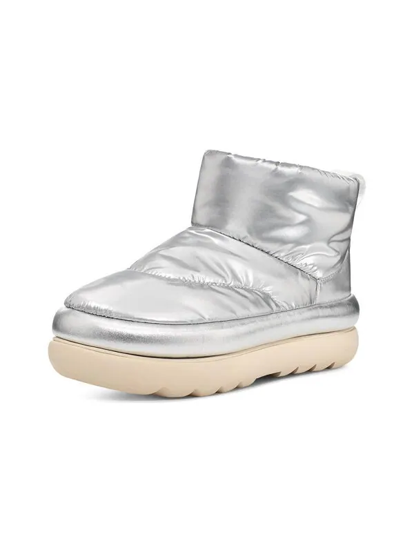 Кроссовки классические макси мини-ботинки Ugg — изображение 3 из 4, металлик серебристый