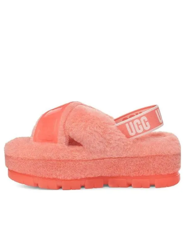 Сандалии fuzzita clear 'starfish pink' Ugg — изображение 1 из 4, розовый