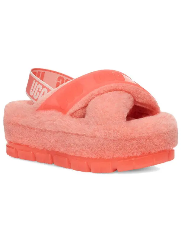 Сандалии fuzzita clear 'starfish pink' Ugg — изображение 3 из 4, розовый