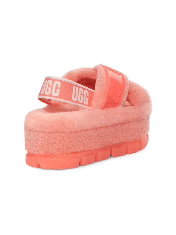 Сандалии fuzzita clear 'starfish pink' Ugg — изображение 4 из 4, розовый