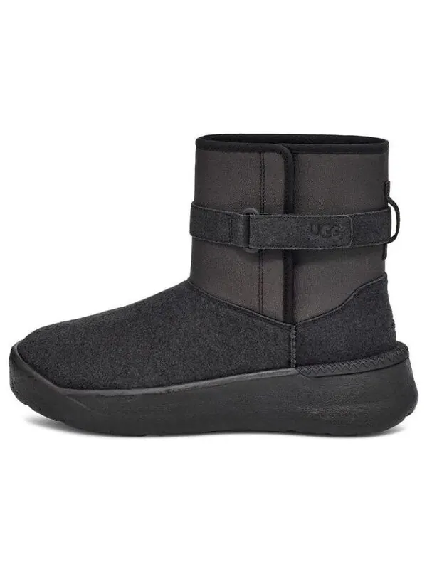 Зимние ботинки мужские Ugg комбинированные с мехом — изображение 1 из 4, черный