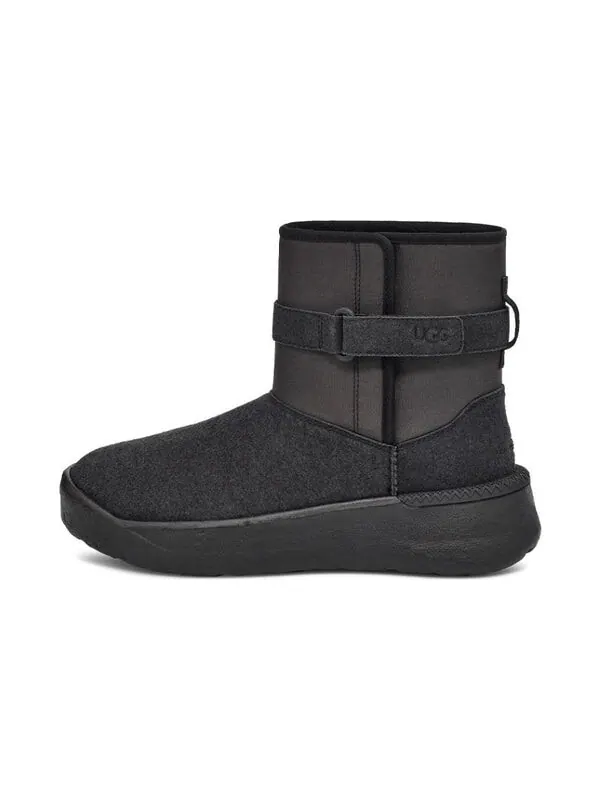 Зимние ботинки мужские Ugg комбинированные с мехом — изображение 2 из 4, черный