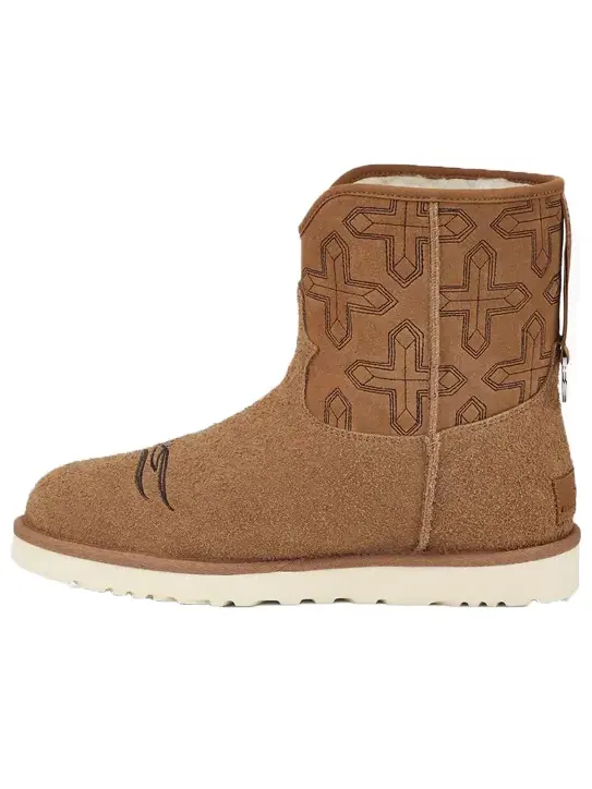 Мужские сапоги UGG x COTD замшевые с аппликацией — изображение 1 из 6, коричневый