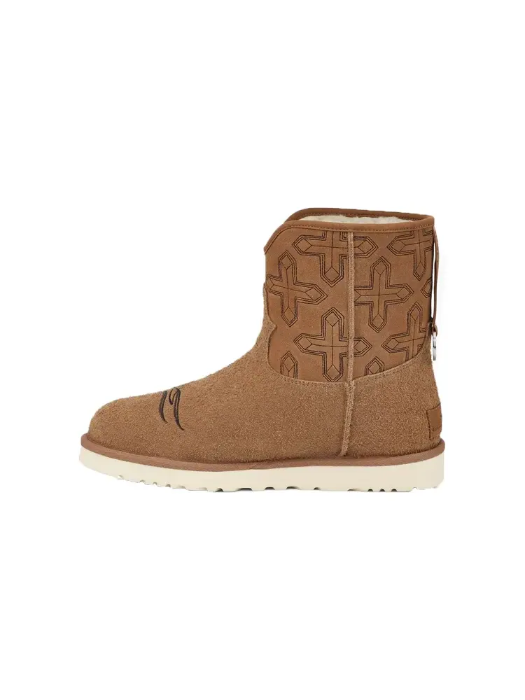 Мужские сапоги UGG x COTD замшевые с аппликацией — изображение 2 из 6, коричневый