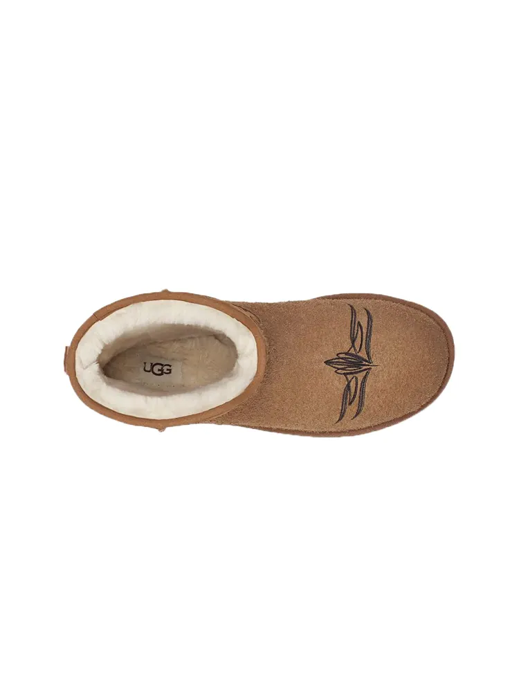 Мужские сапоги UGG x COTD замшевые с аппликацией — изображение 4 из 6, коричневый