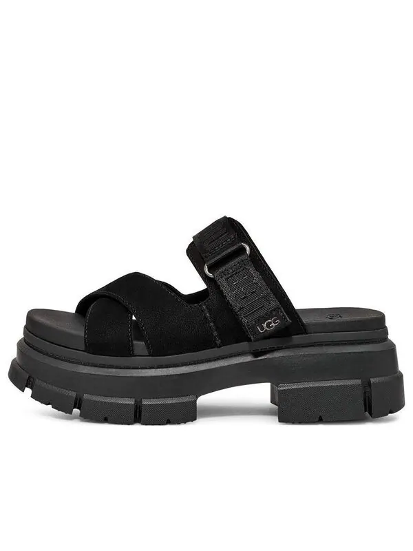 Сандалии ashton slide 'black' Ugg — изображение 1 из 4, черный
