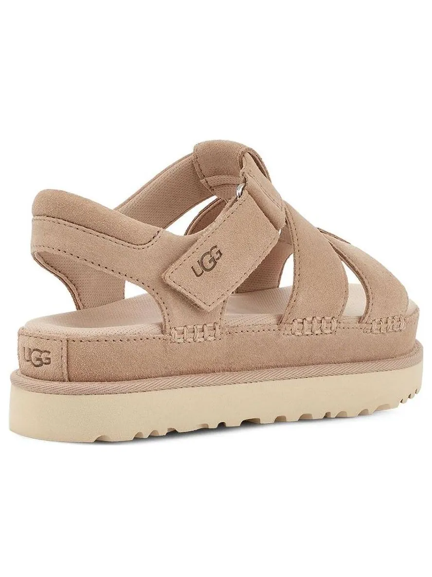 Сандалии (WMNS) UGG Goldenstar Strap Platform Sandal 'Driftwood' — изображение 2 из 4, бежевый