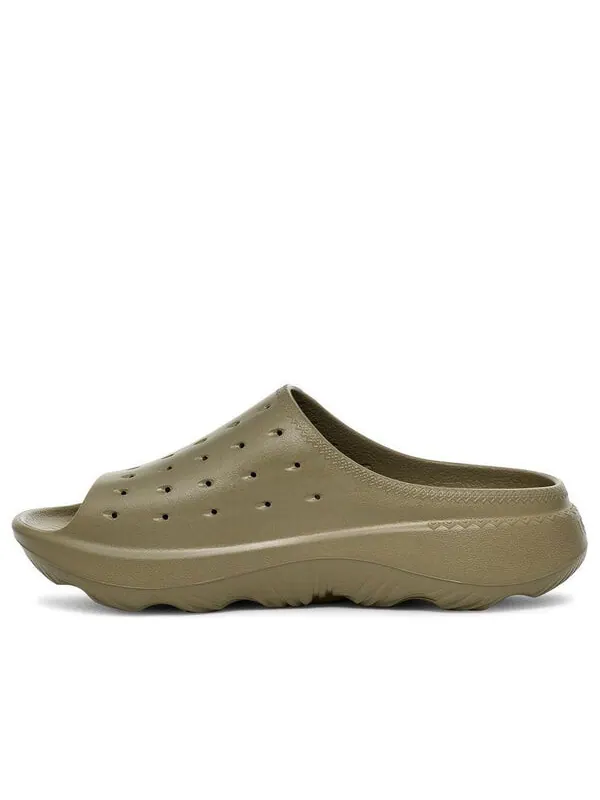 Тапочки slide it 'olive green' Ugg — изображение 1 из 4, оливковый зеленый