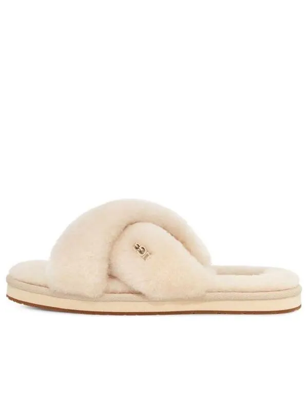 Тапочки ayana 'natural fluff' Ugg — изображение 1 из 4, бежевый