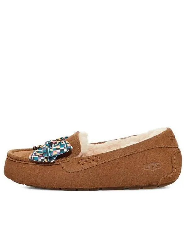 Тапочки тапочки с бантом ansley Ugg — изображение 1 из 4, коричневый/синий