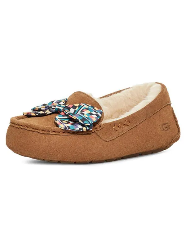 Тапочки тапочки с бантом ansley Ugg — изображение 2 из 4, коричневый/синий