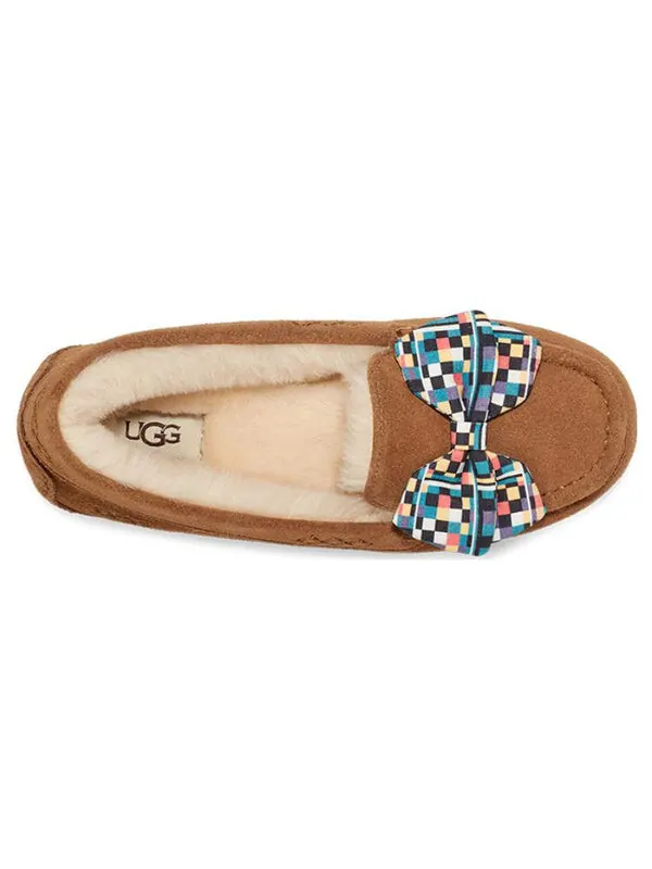 Тапочки тапочки с бантом ansley Ugg — изображение 3 из 4, коричневый/синий