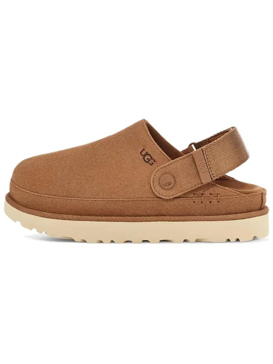 Кроссовки (WMNS) UGG Goldenstar Clog 'Chestnut' — изображение 2 из 5, бежевый