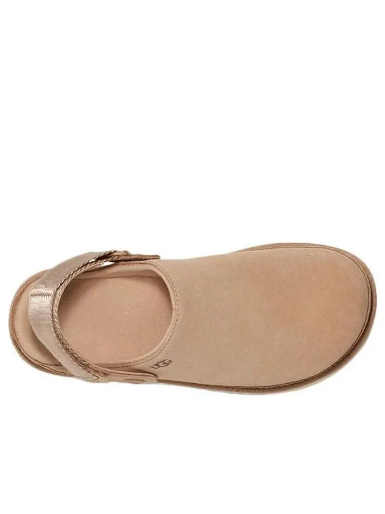 Сандалии (WMNS) UGG Goldenstar Clog 'Driftwood' — изображение 3 из 4, бежевый