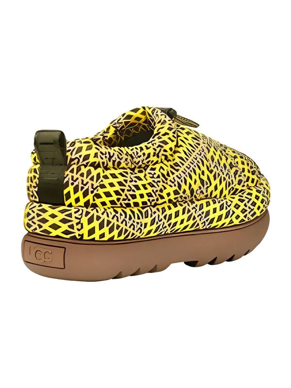 Кроссовки maxi heritage braid clog Ugg — изображение 4 из 4, оливковый/желтый