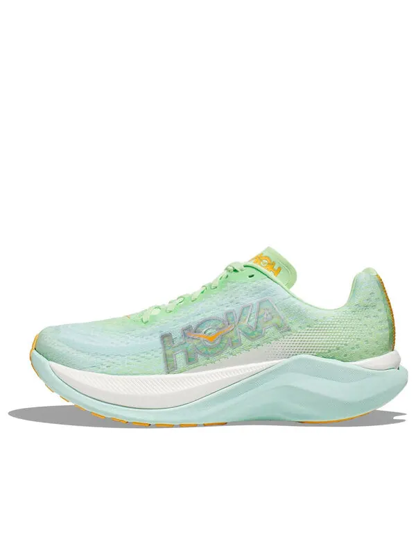 Кроссовки mach x 'lime glow' Hoka One One — изображение 1 из 4, голубой