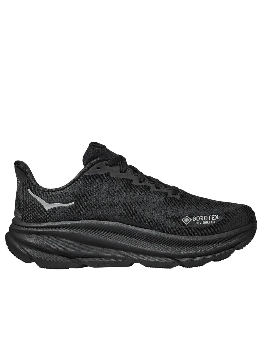 Кроссовки (WMNS) HOKA ONE ONE Clifton 9 Gore-Tex 'Black' — изображение 2 из 6, черный