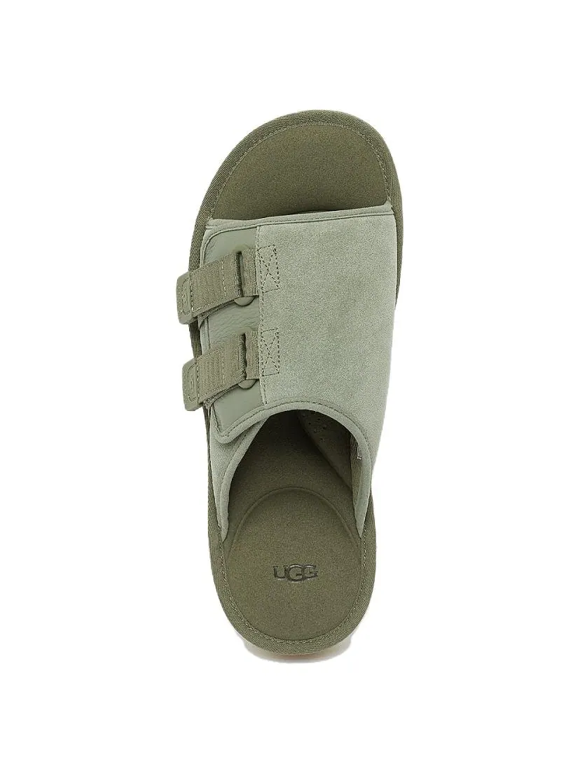 Шлепанцы UGG Goldencoast Strap Slide 'Shaded Clover' — изображение 3 из 5, оливковый зеленый