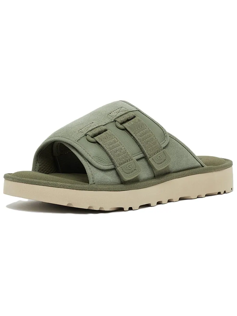 Сандалии UGG Goldencoast Strap Slide 'Shaded Clover' — изображение 2 из 5, зеленый