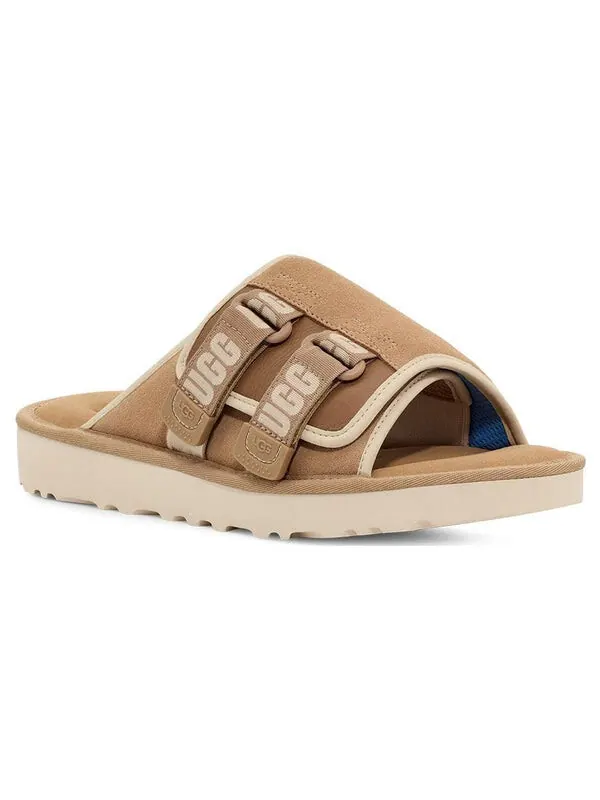 Тапочки goldencoast strap slide 'sand' Ugg — изображение 3 из 4, бежевый