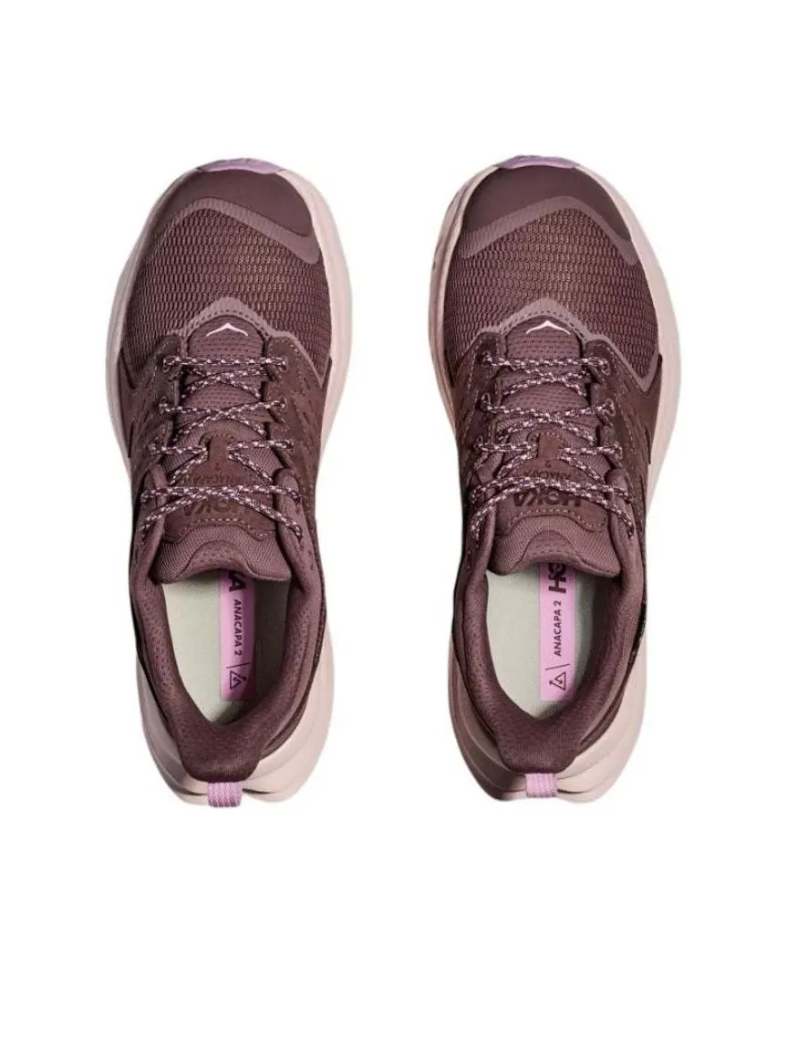 Кроссовки HOKA ONE ONE Anacapa 2 Low Gore-Tex 'Smoky Quartz Cosmic Pearl' — изображение 4 из 6, бордовый